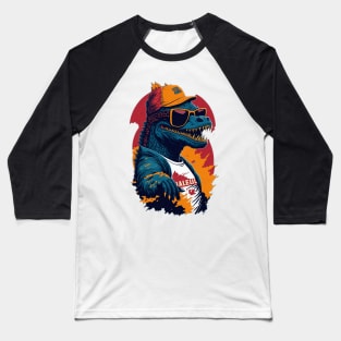 Retro Godzilla Baseball T-Shirt